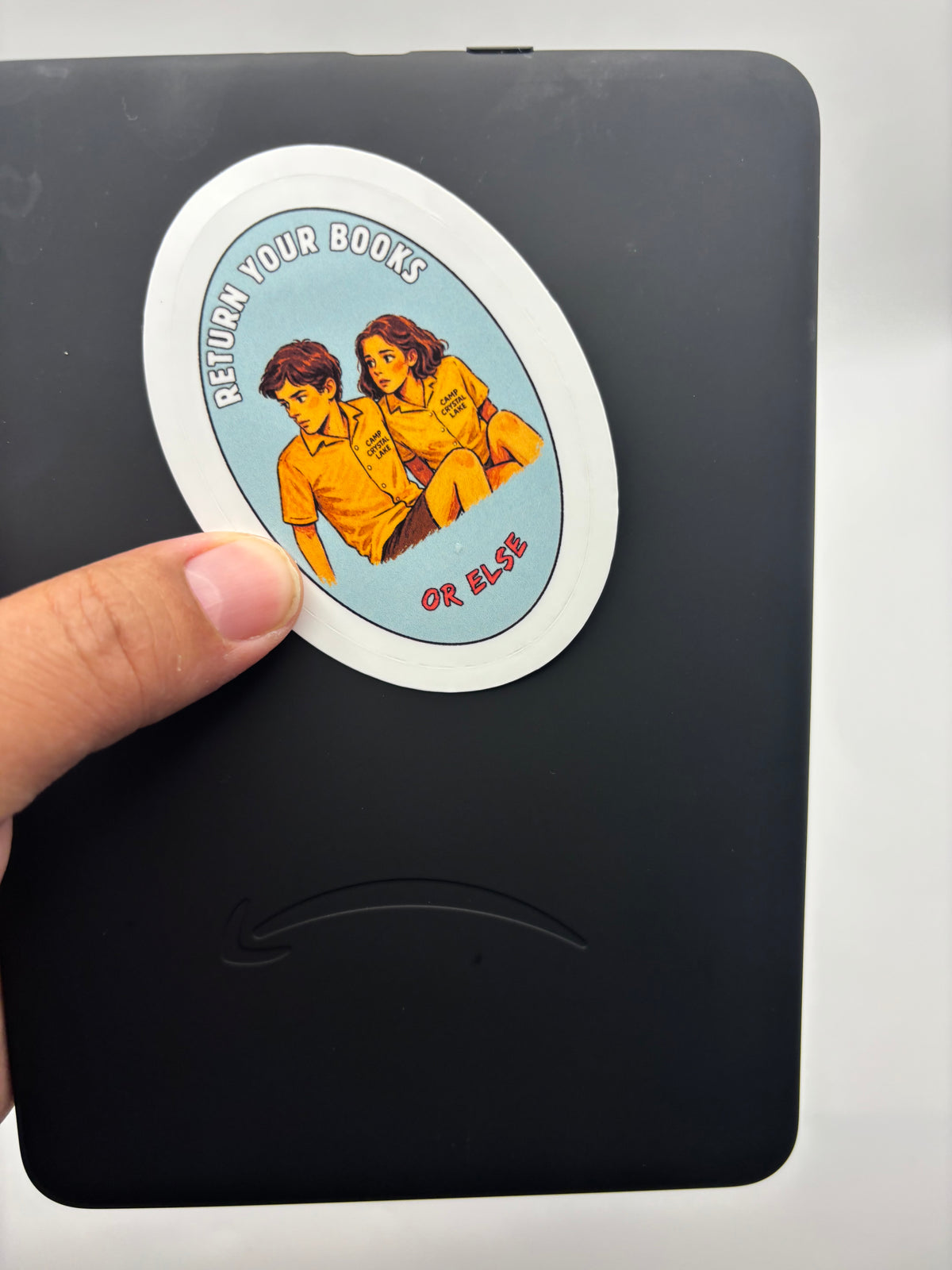 Return Your Books Or Else Vinyl Sticker | Camp Blood Bookish Horror Sticker