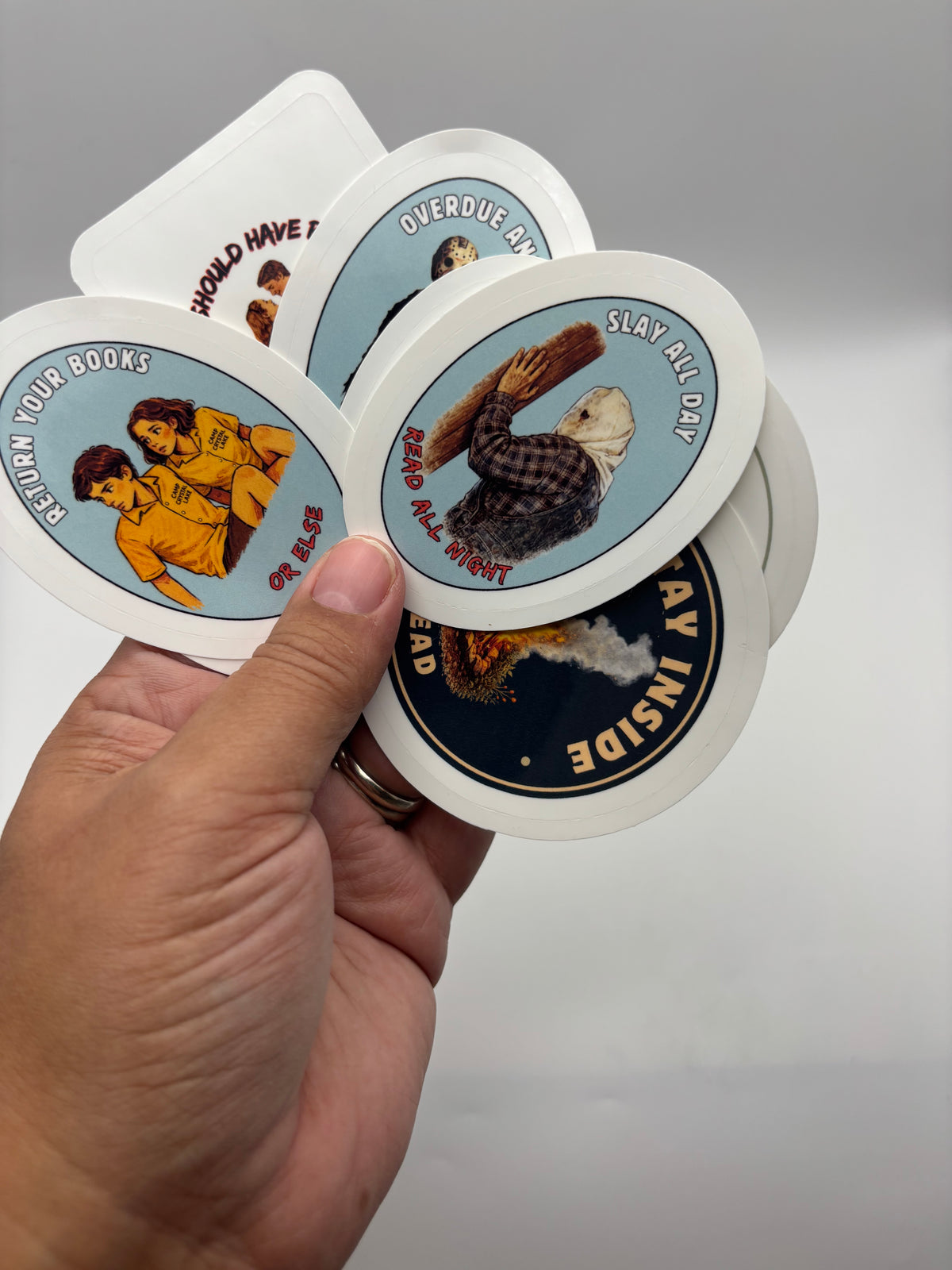 Camp Blood Complete Sticker Bundle | 8 Bookish Horror Vinyl Stickers