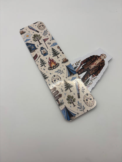 Camp Blood Bookmark Bundle | Magnetic + Laminated Horror Bookmarks