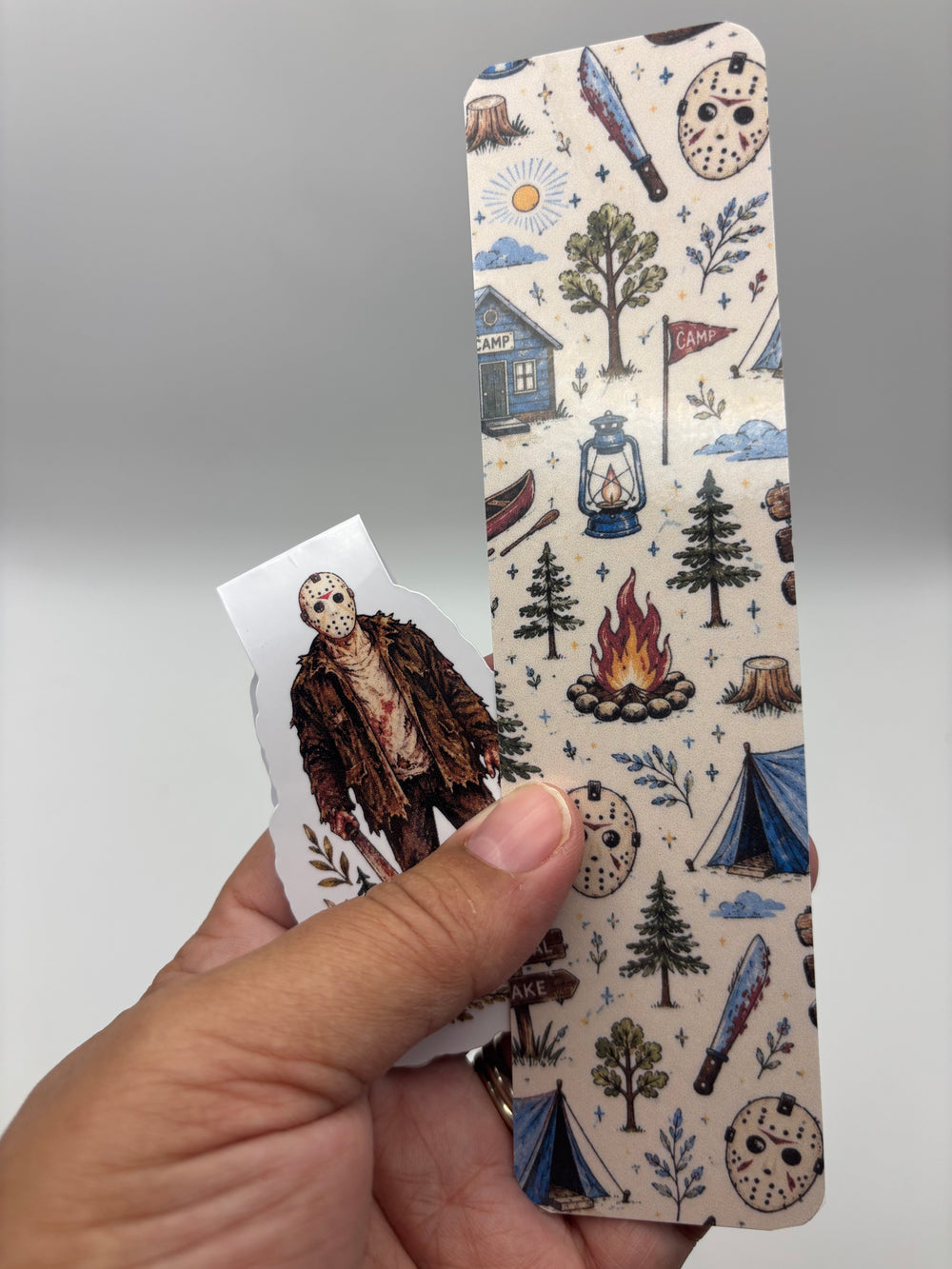 Camp Blood Bookmark Bundle | Magnetic + Laminated Horror Bookmarks