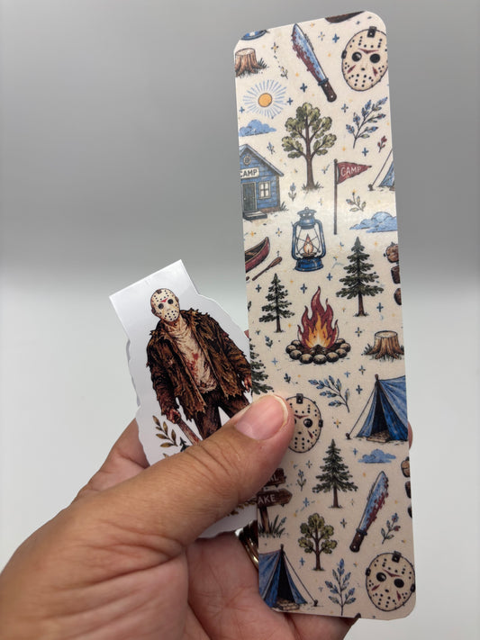 Camp Blood Bookmark Bundle | Magnetic + Laminated Horror Bookmarks