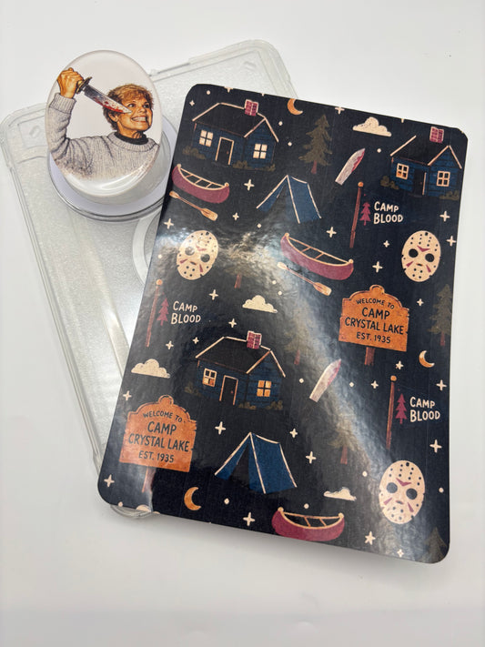 Camp Blood Clear Kindle Kobo Case Pop Socket Bundle
