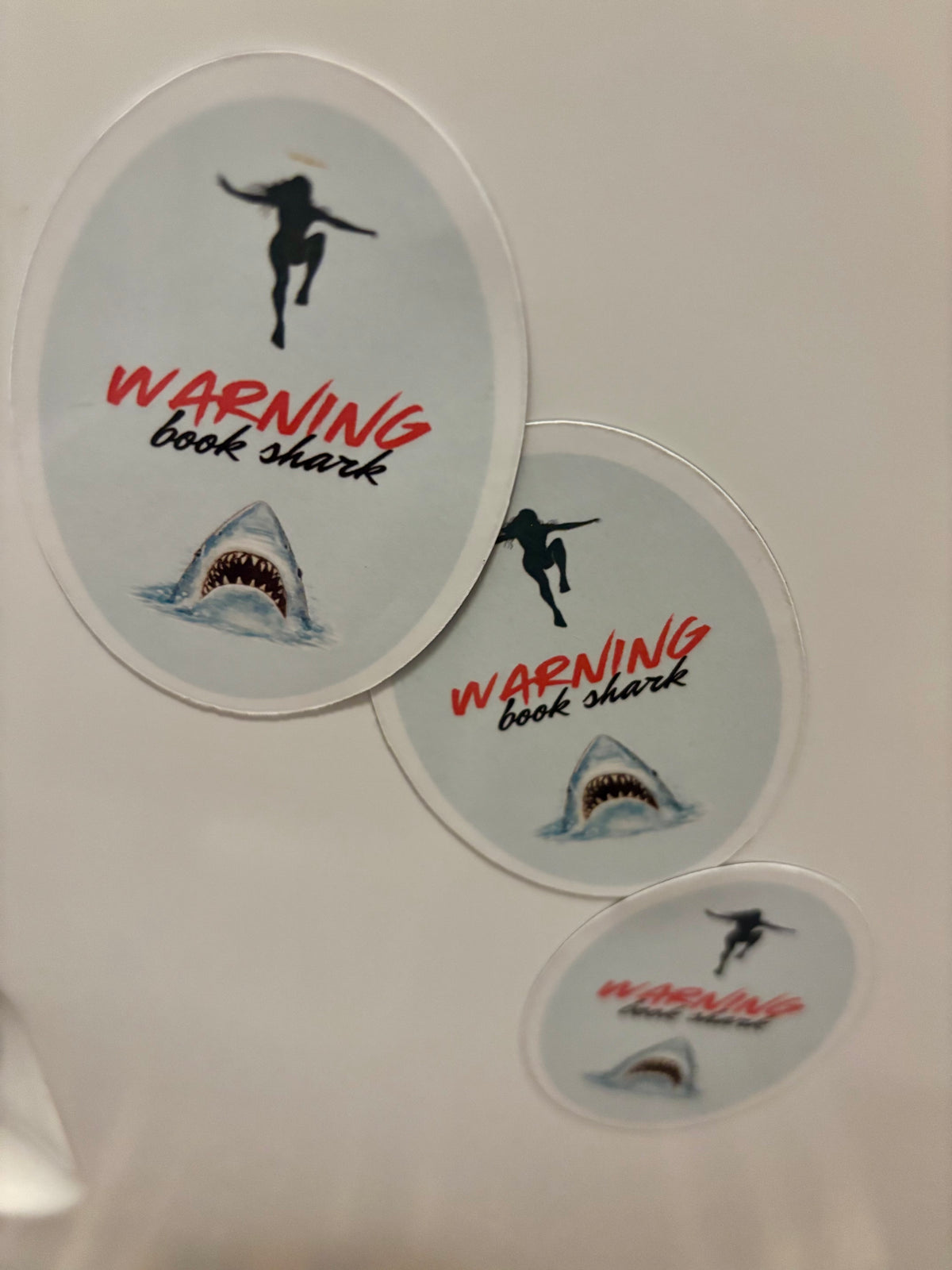 Bigger Boat “Warning: Book Shark” Refrigerator Magnet