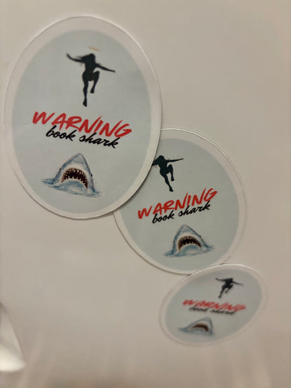 Bigger Boat “Warning: Book Shark” Refrigerator Magnet