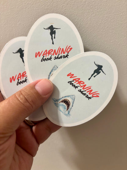 Bigger Boat “Warning: Book Shark” Refrigerator Magnet