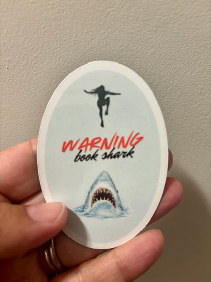 Bigger Boat “Warning: Book Shark” Refrigerator Magnet