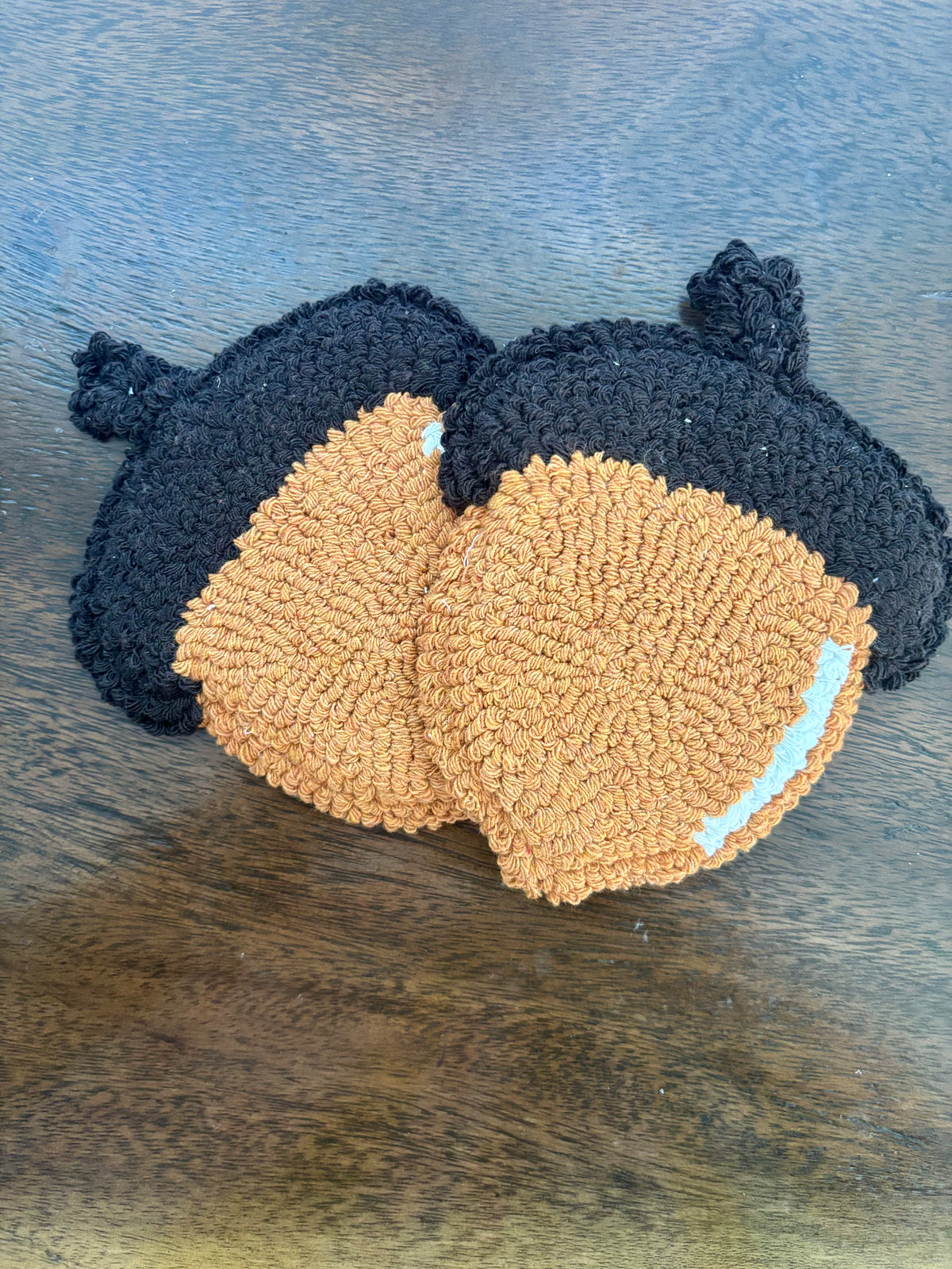 Cozy Acorn Punch Needle Mug Rug | Handmade Fall Coaster