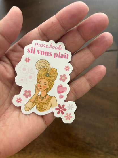 Marie Antoinette Kindle Sticker Bundle – 10 Bookish Vinyl Stickers for Kindle Cases