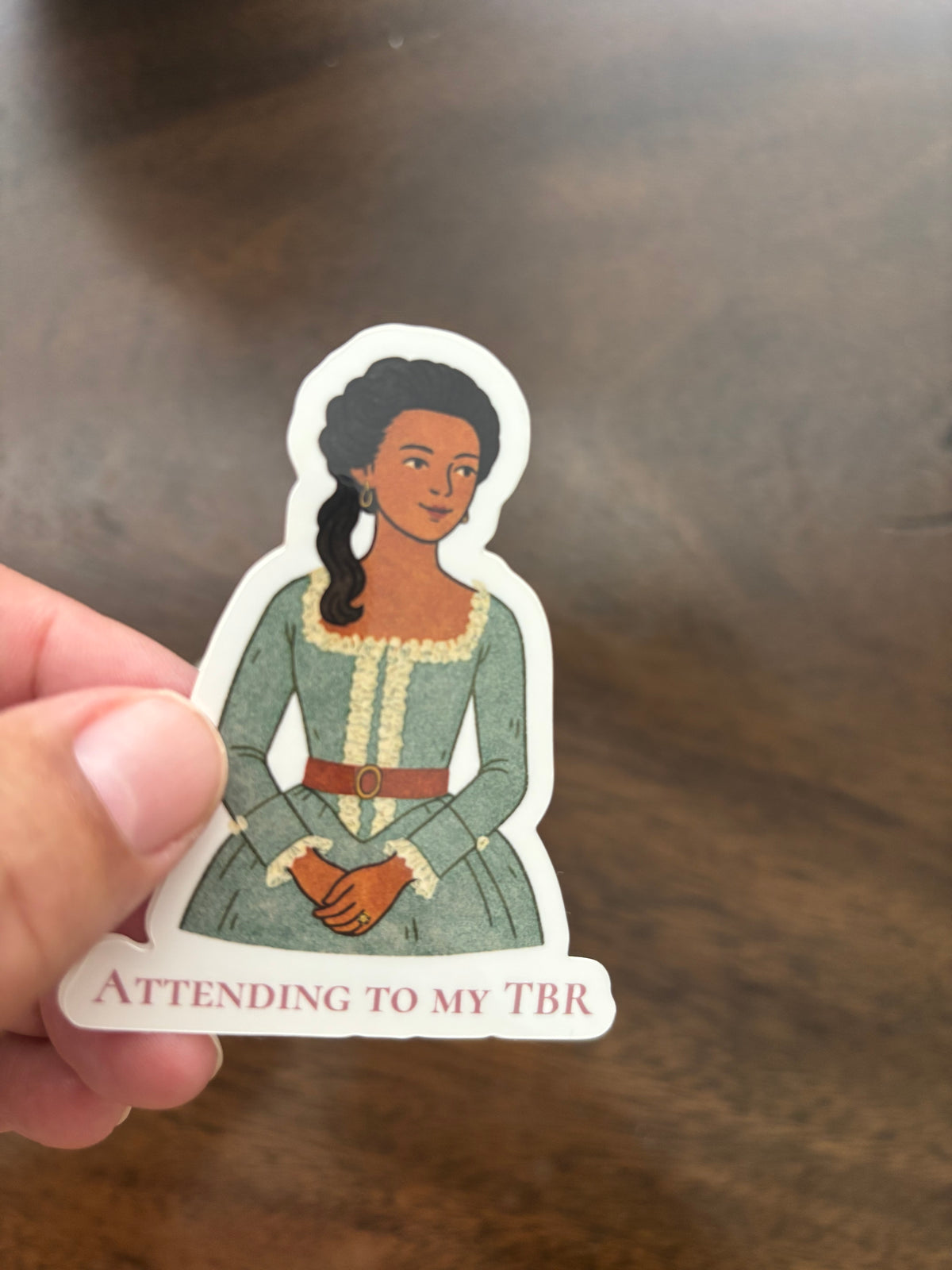 Attending to My TBR Sticker – Marie Antoinette 3” Die Cut Sticker