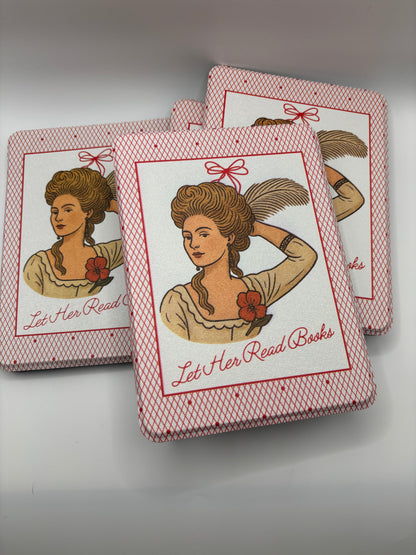 Let Her Read Books – Vintage Kindle Case for Romantasy Readers