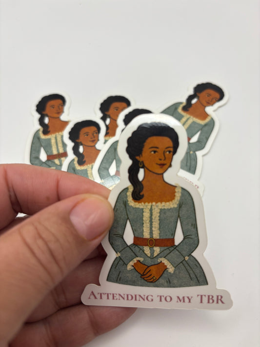 Attending to My TBR Sticker – Gilded Reading Collection 3” Die Cut Vinyl |