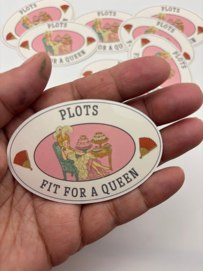 Plots Fit for a Queen Kindle Sticker – Vintage Bookish Vinyl Decal