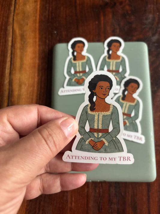 Attending to My TBR Sticker – Gilded Reading Collection 3” Die Cut Vinyl |