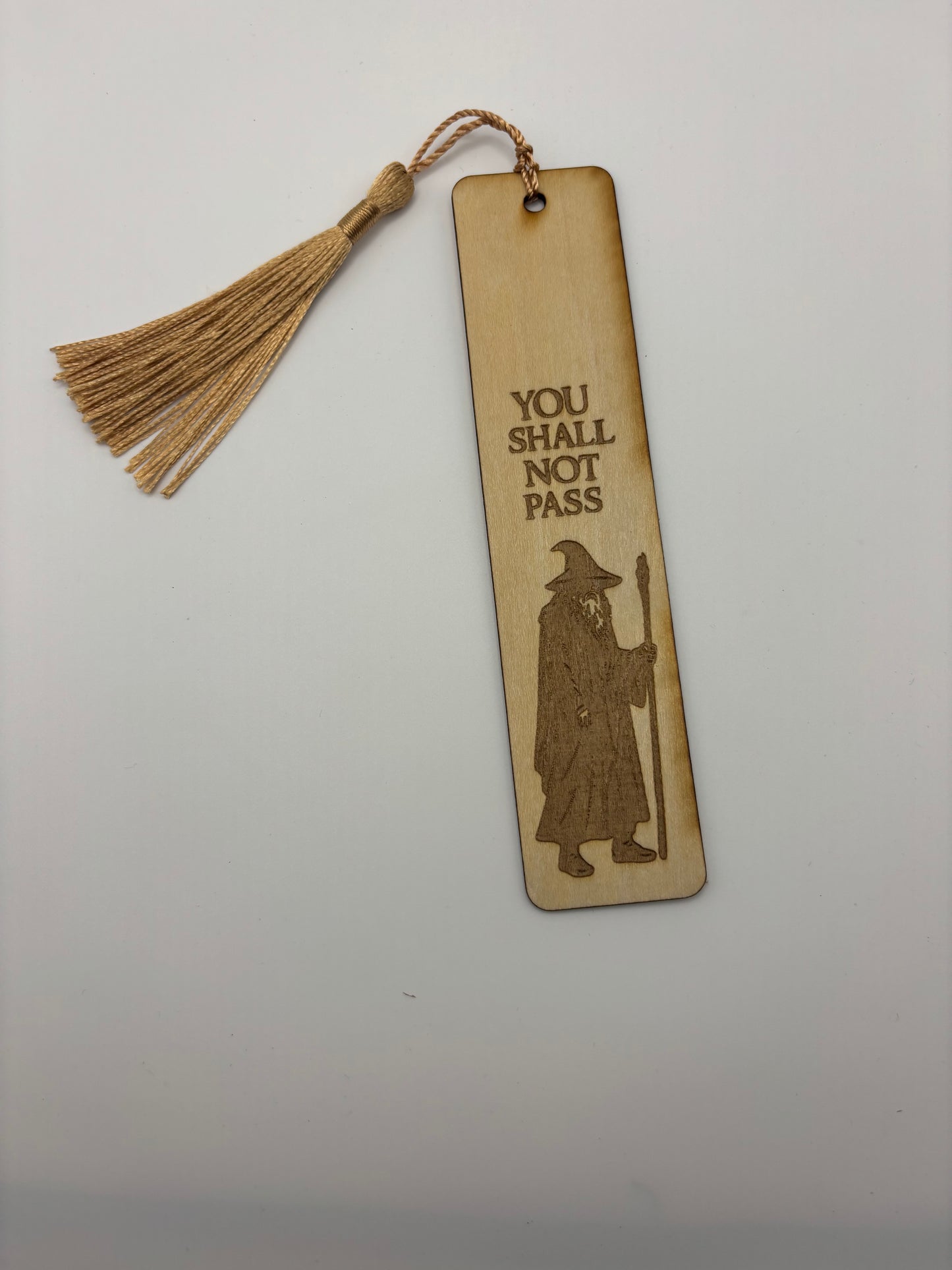 Lord of the Rings Inspired Wooden Bookmark 2