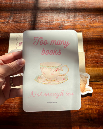 Too Many Books, Not Enough Tea — Kindle Insert | May Mail Club