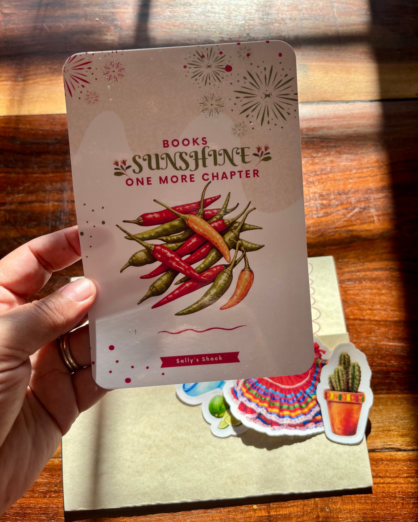 Books, Sunshine, One More Chapter Kindle Insert + Stickers | May Mail Club $6