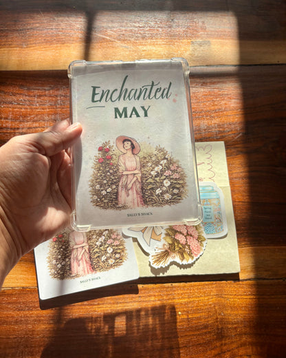 Enchanted May Kindle Insert + Stickers | Romantic Floral Kindle Decor | $6 Mail Club