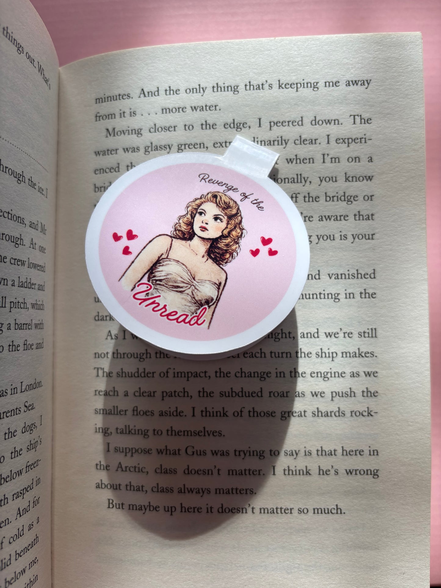 Revenge of the Unread Magnetic Bookmark | Retro Bookish Magnetic Page Marker for Readers