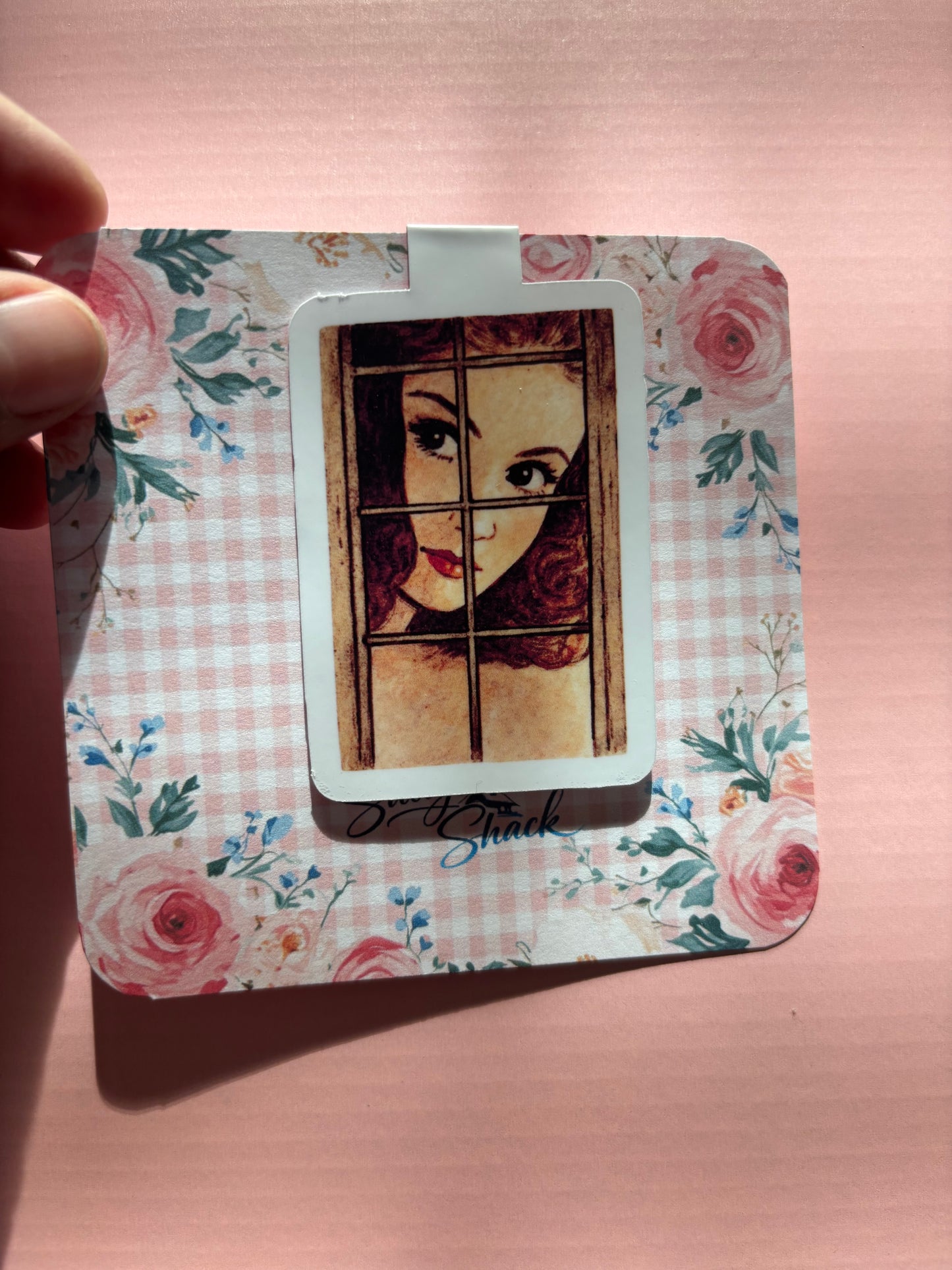 Through the Window Magnetic Bookmark | Vintage Inspired Bookish Magnetic Bookmark for Readers