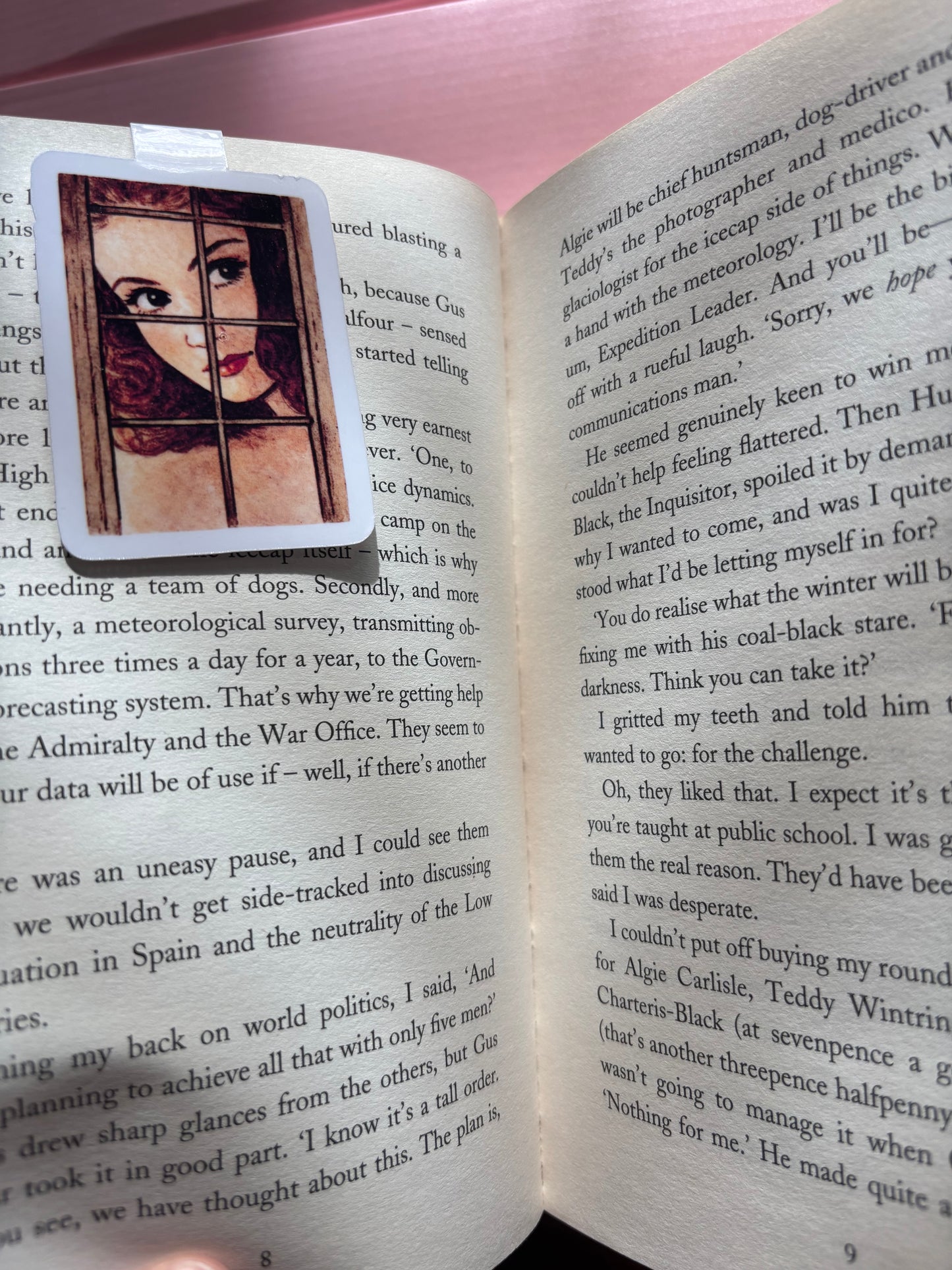 Through the Window Magnetic Bookmark | Vintage Inspired Bookish Magnetic Bookmark for Readers