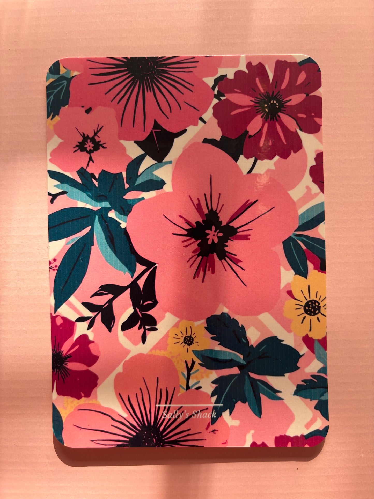 Attack of the TBR Tropical Floral Kindle Insert | Bright Pink Retro Kindle Decor for Kindle Basic, Paperwhite & Colorsoft