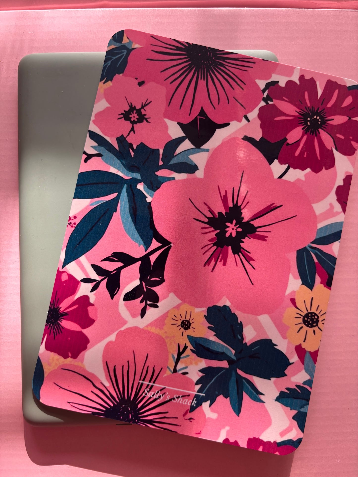 Attack of the TBR Tropical Floral Kindle Insert | Bright Pink Retro Kindle Decor for Kindle Basic, Paperwhite & Colorsoft