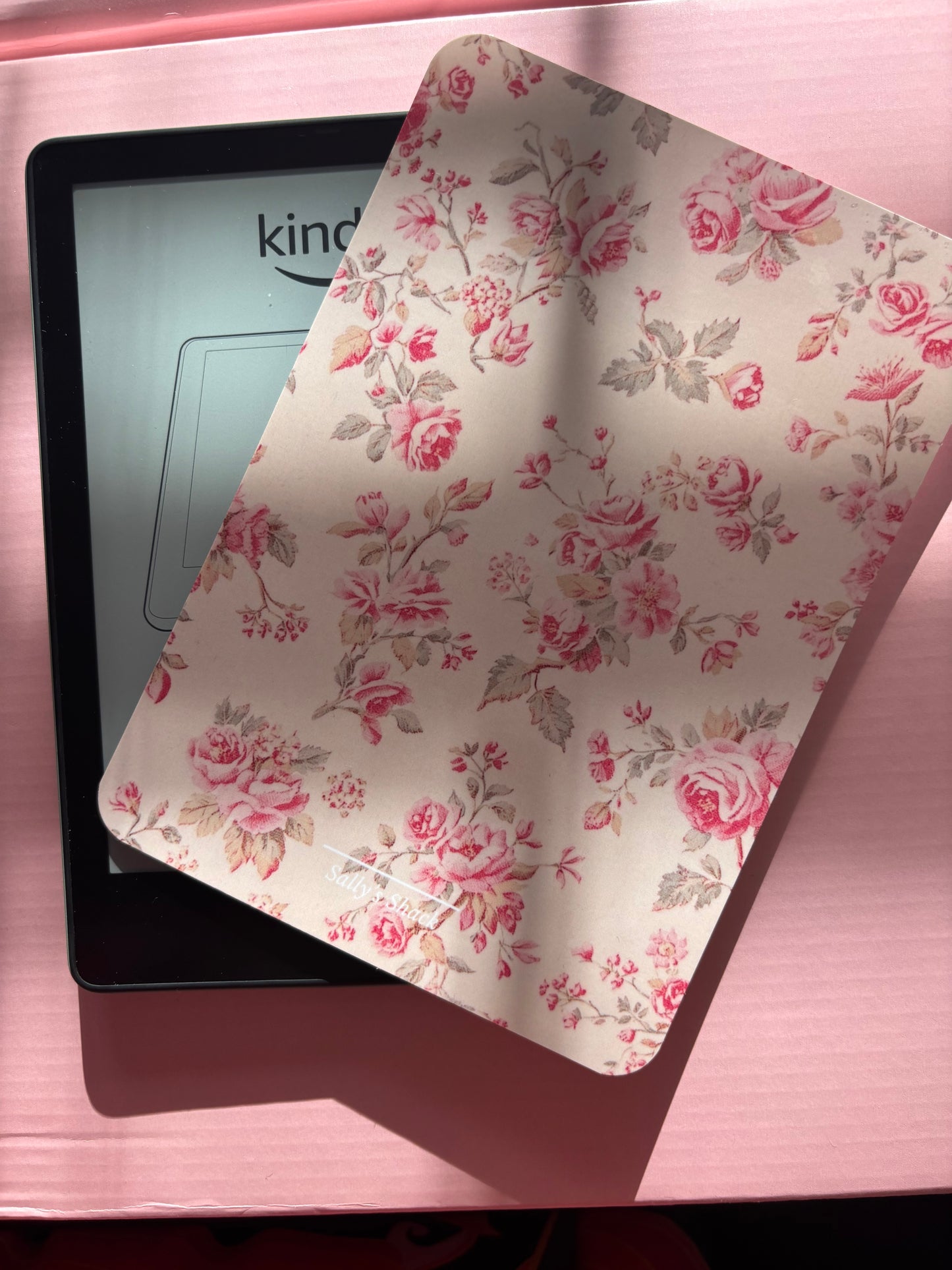 Attack of the TBR Vintage Rose Kindle Insert | Floral Coquette Kindle Decor Insert for Kindle Basic, Paperwhite & Colorsoft