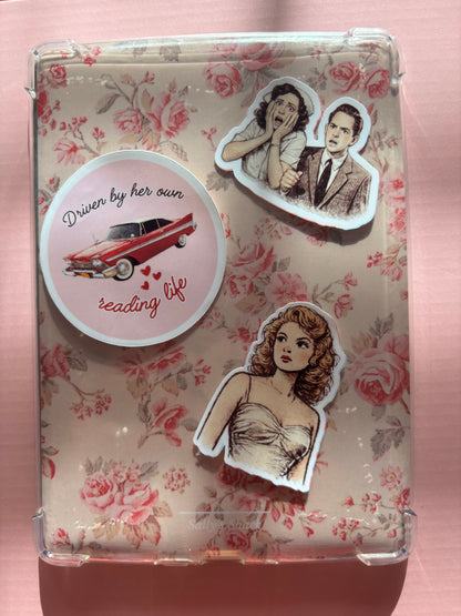 Attack of the TBR Vintage Rose Kindle Insert | Floral Coquette Kindle Decor Insert for Kindle Basic, Paperwhite & Colorsoft