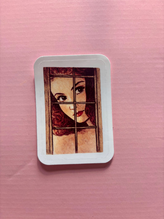 Vintage Window Reader Vinyl Sticker | Attack of the TBR Collection