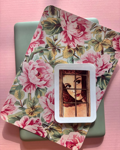 Vintage Window Reader Vinyl Sticker | Attack of the TBR Collection