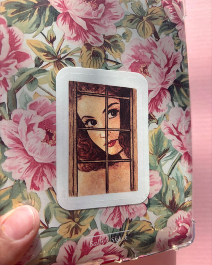 Vintage Window Reader Vinyl Sticker | Attack of the TBR Collection