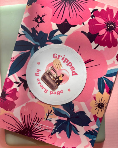 Gripped By Every Page Vinyl Sticker | Attack of the TBR Collection