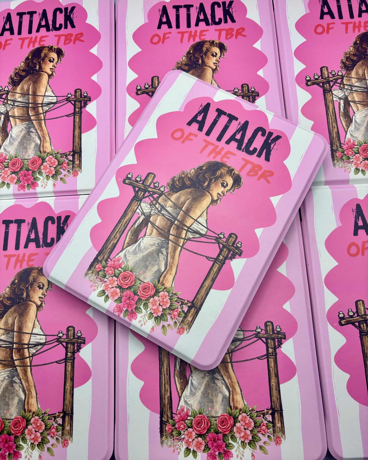 Attack of the TBR Kindle & Kobo Case | Vintage Bookish E-Reader Case