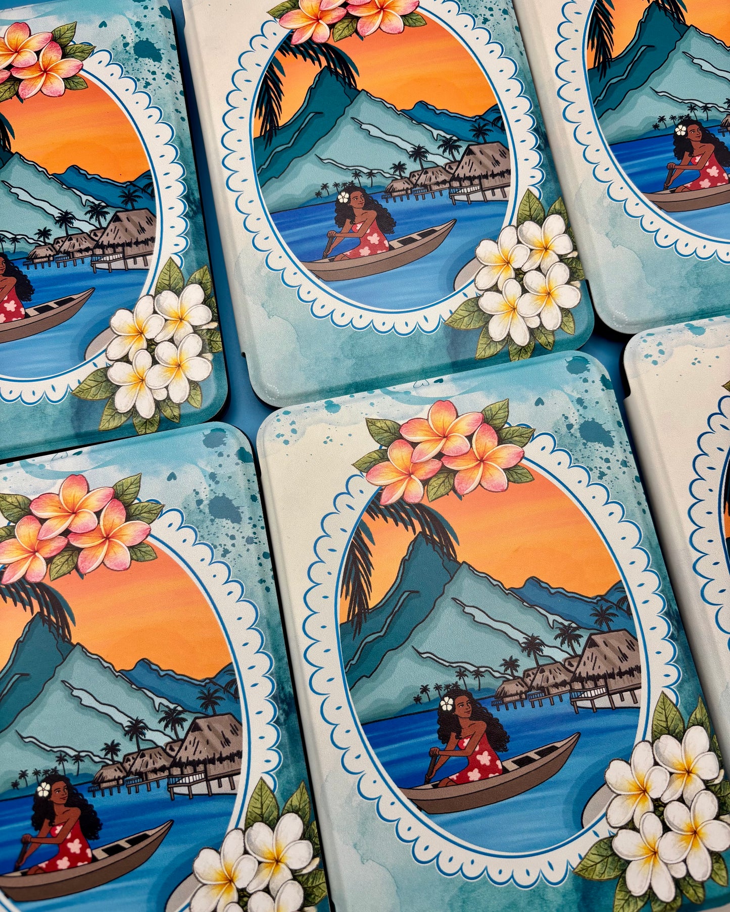 Summer in Tahiti Kindle & Kobo Case | Beachy l E-Reader Cover for Book Lovers