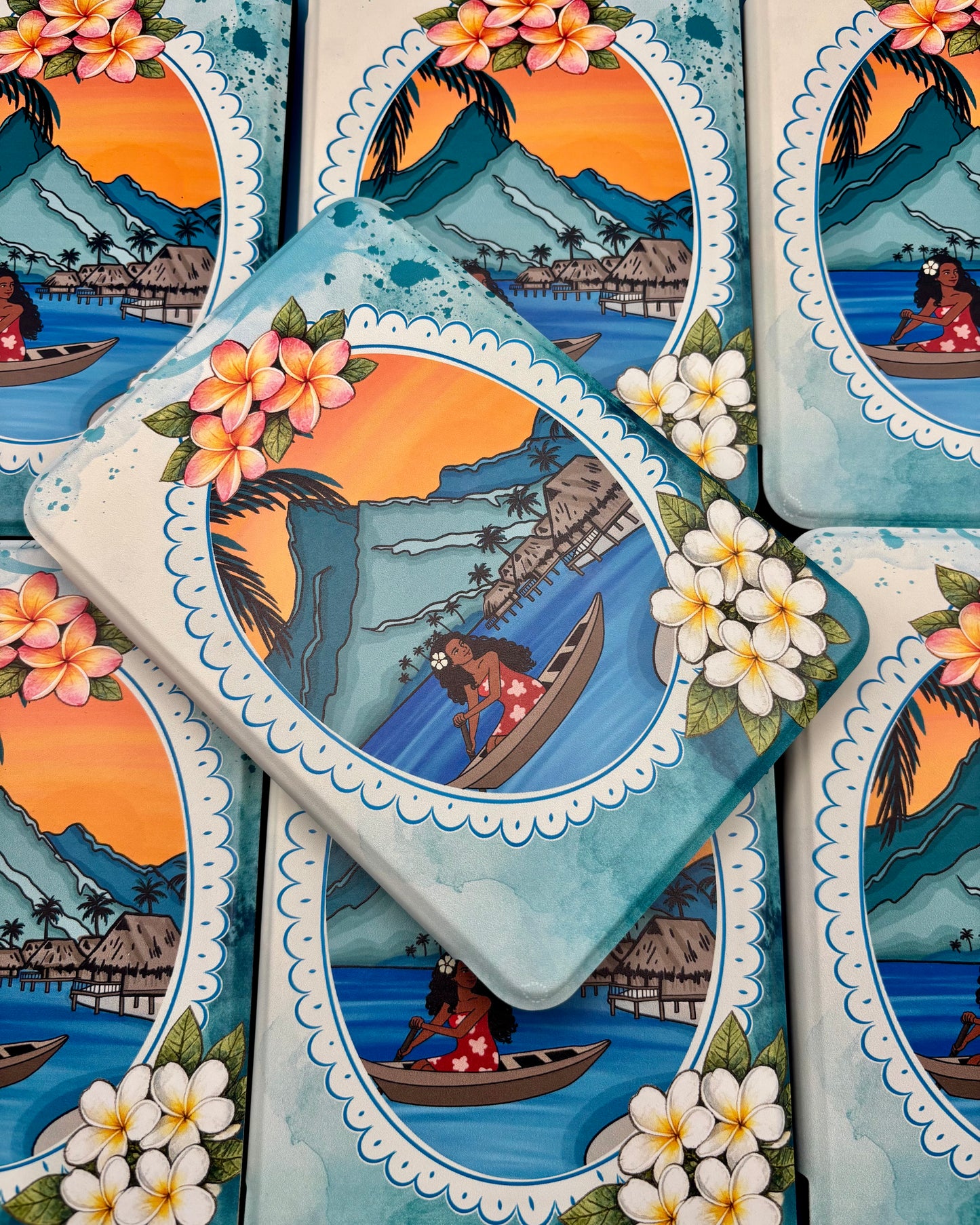 Summer in Tahiti Kindle & Kobo Case | Beachy l E-Reader Cover for Book Lovers