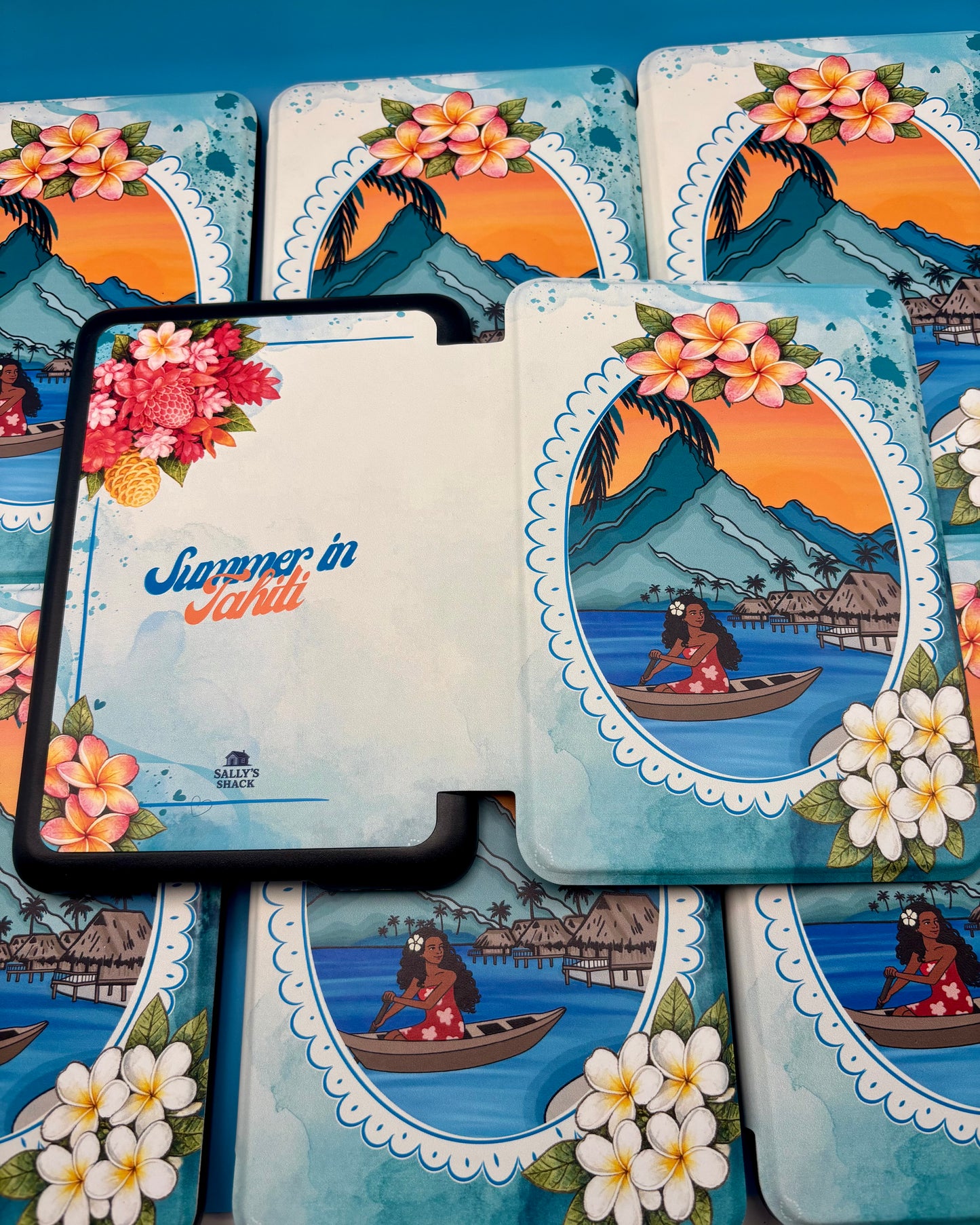 Summer in Tahiti Kindle & Kobo Case | Beachy l E-Reader Cover for Book Lovers