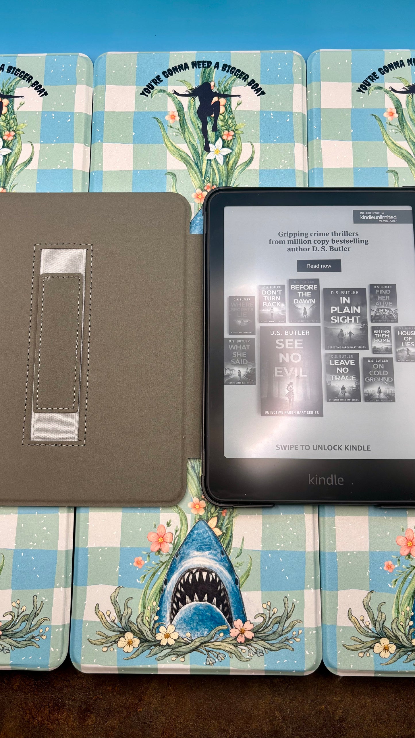 "Bigger Boat" Kindle Case – Vintage Jaws Kindle Cases for Paperwhite, Colorsoft & Kobo eReaders