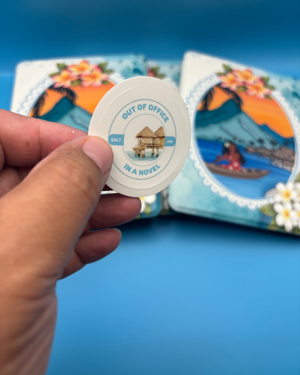 Summer in Tahiti Bookish Sticker Bundle | 3 Tropical Reading Stickers
