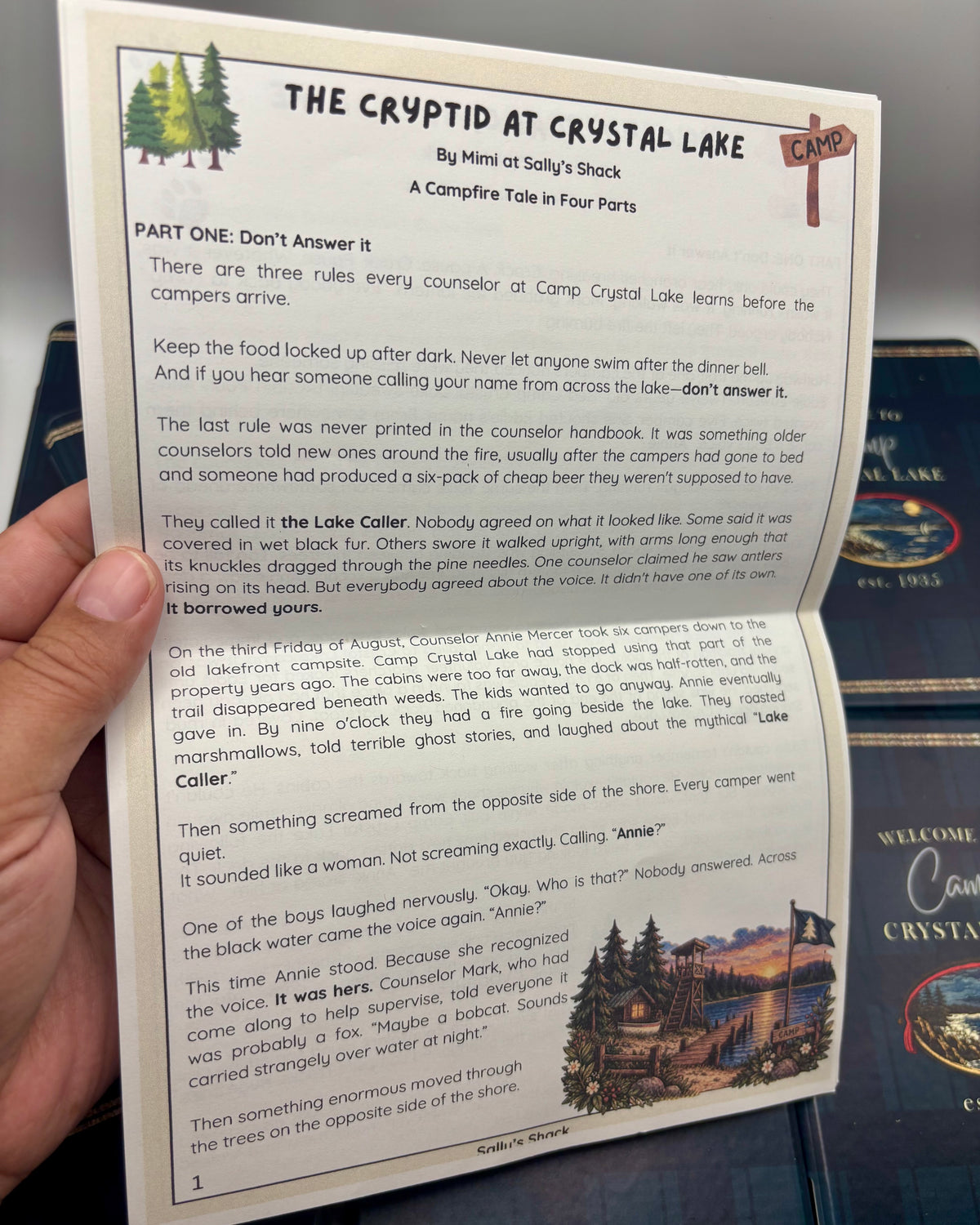 Camp Blood Mail Kit | Friday the 13th Inspired Short Story & Bookish Mail