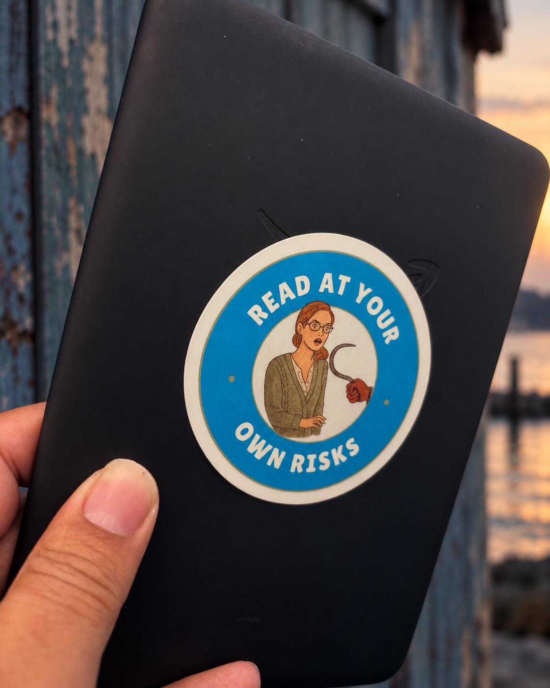 Read at Your Own Risk Thriller Bookish Sticker | Soon Collection