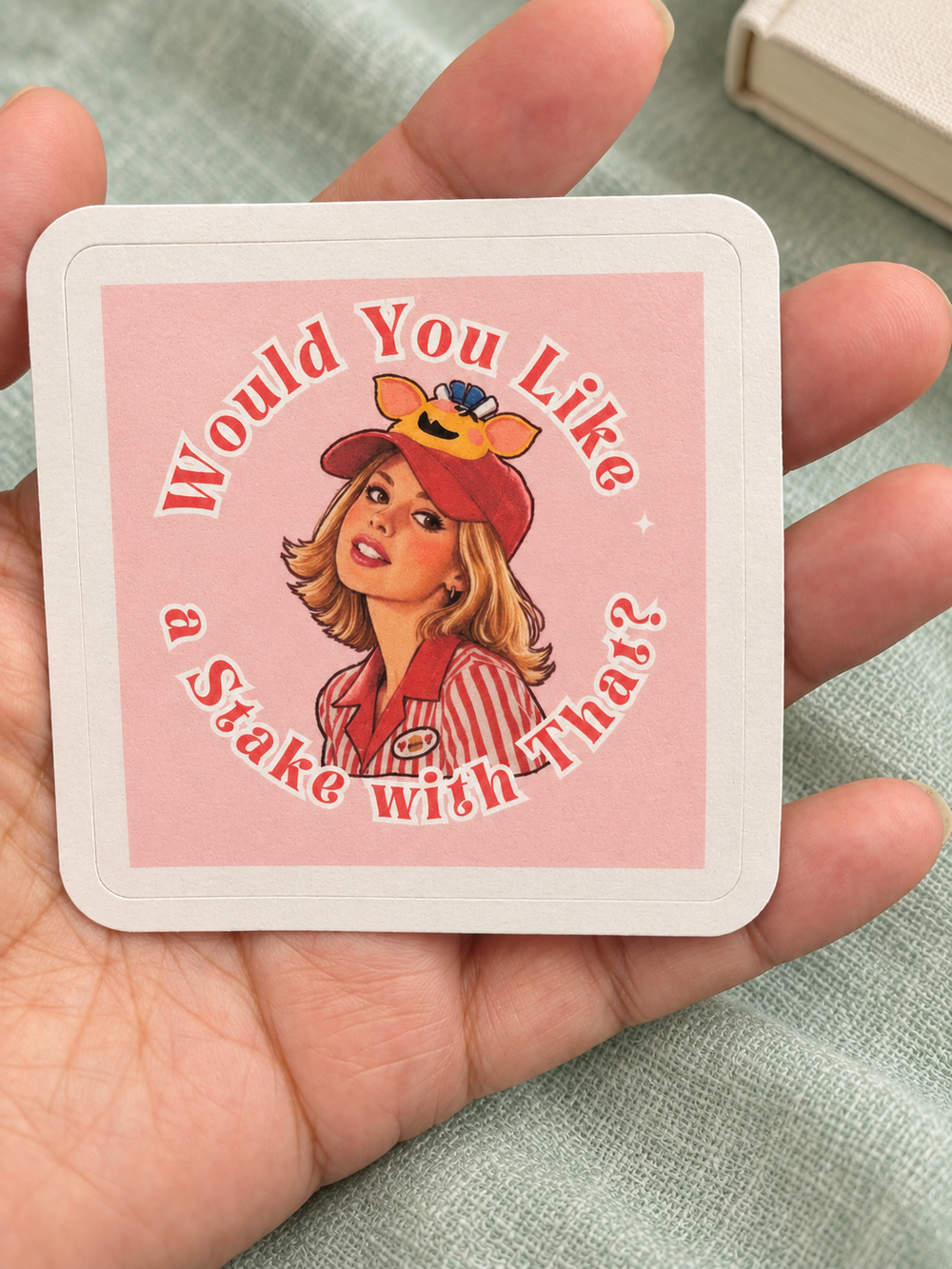 Would You Like a Stake With That? Vinyl Sticker