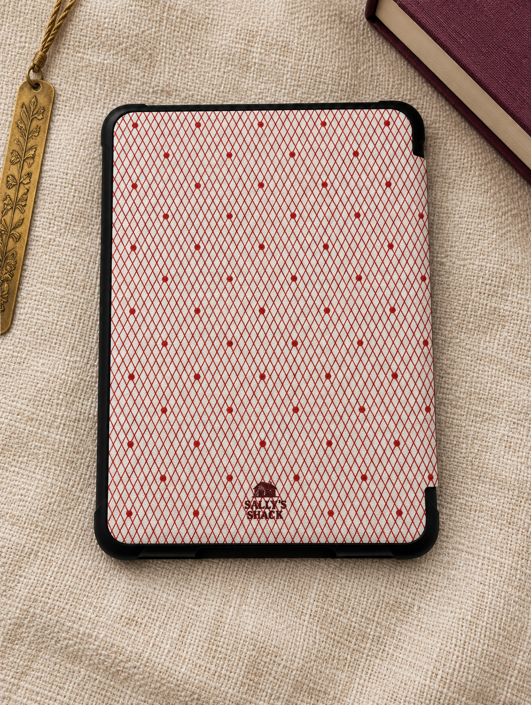 Let Her Read Books – Vintage Kindle Case for Romantasy Readers