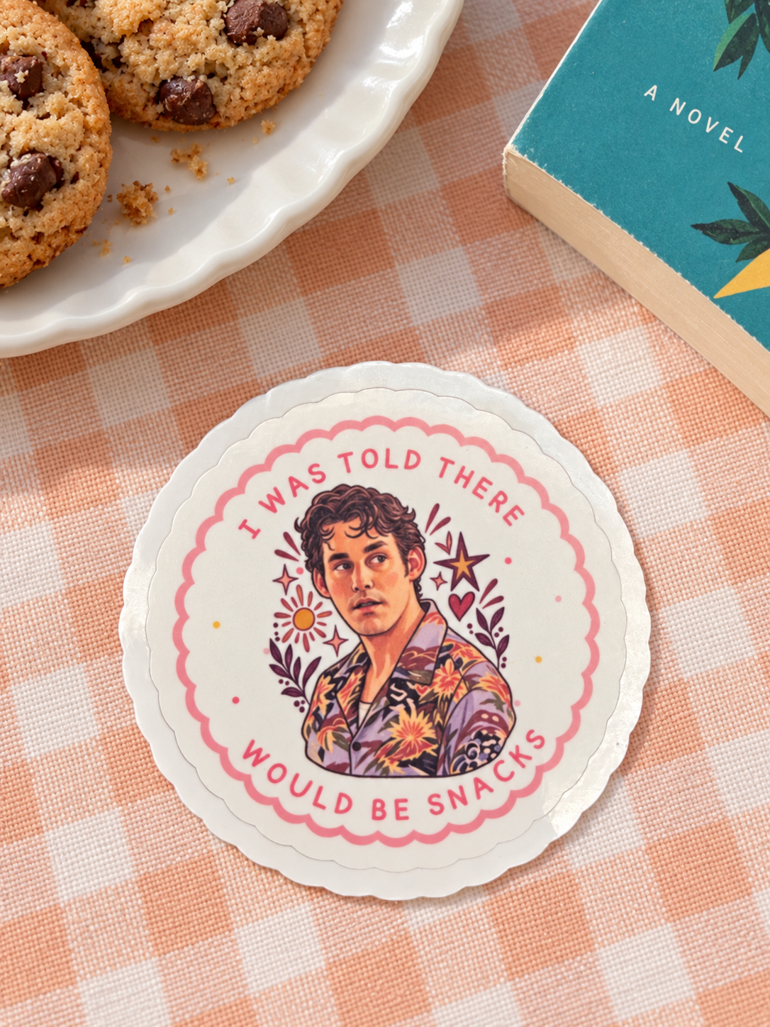 I Was Told There Would Be Snacks Vinyl Sticker