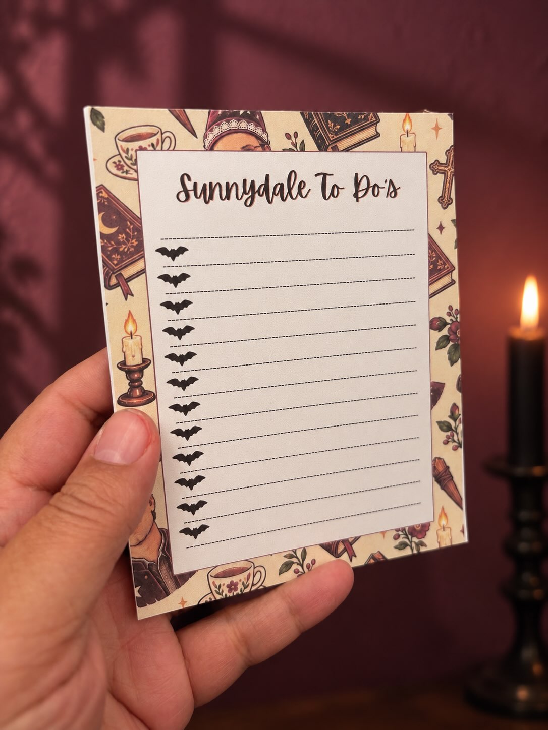 Sunnydale To-Do's Notepad | Handmade Spooky To-Do List